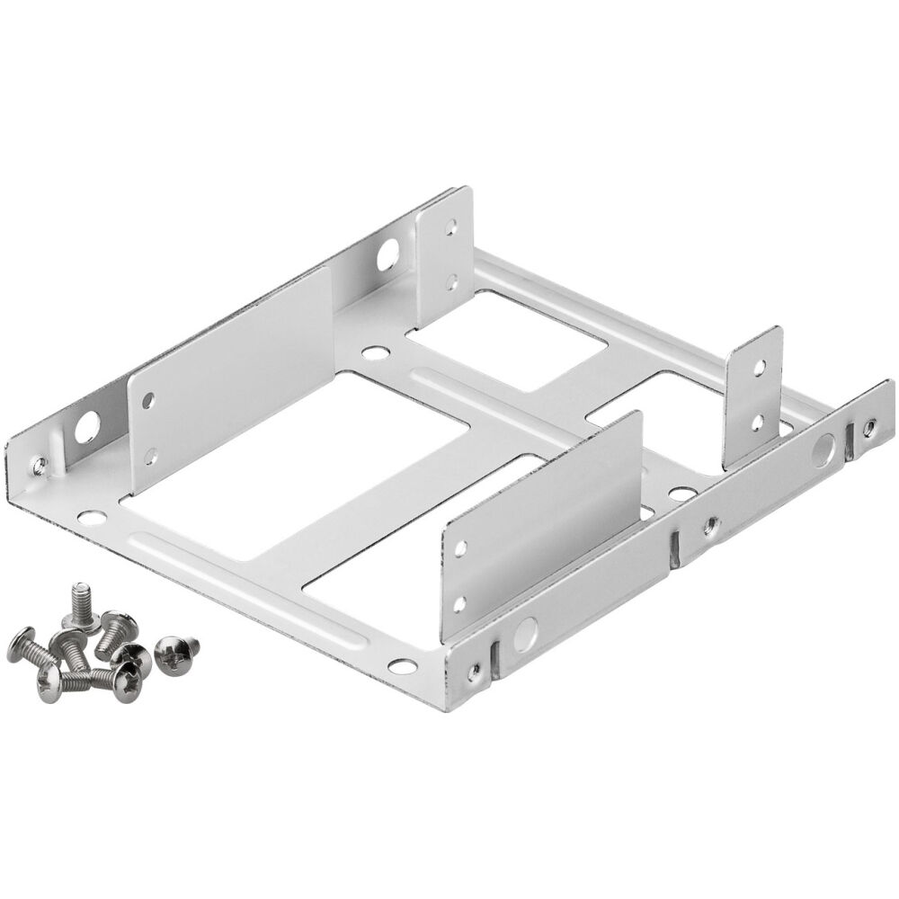 GOOBAY διπλό tray μετατροπής από 3.5" σε 2.5" 95875, ασημί