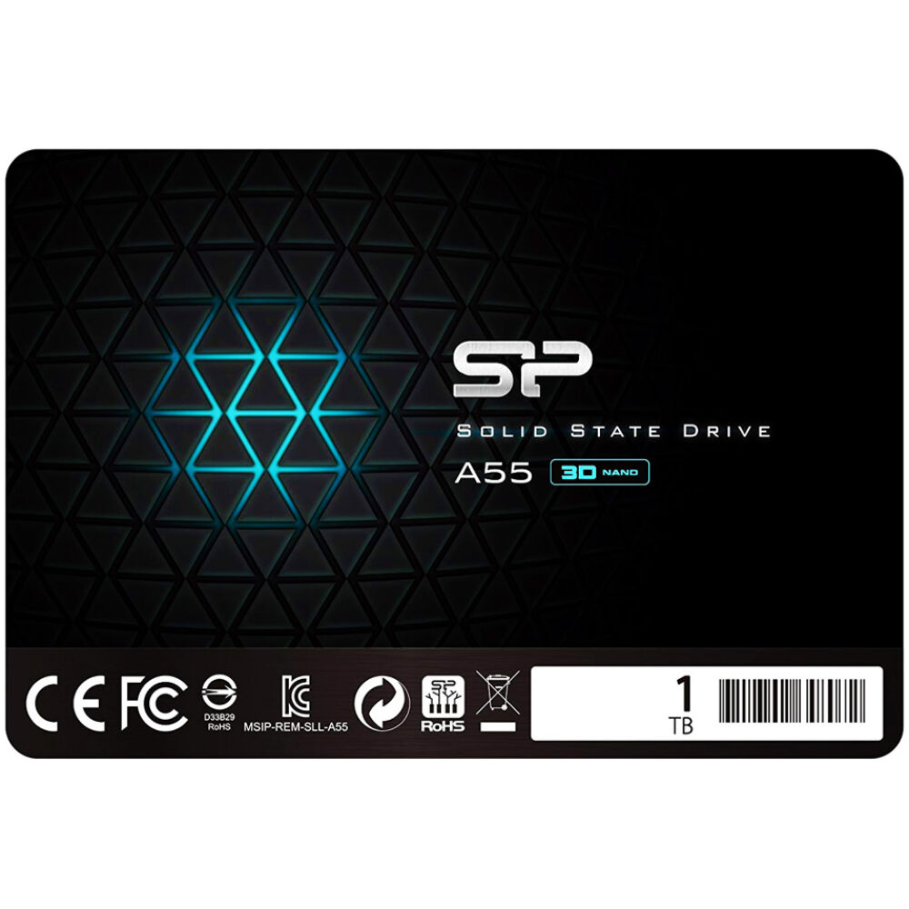 SILICON POWER SSD A55 1TB, 2.5", SATA III, 560-530MB/s 7mm, TLC