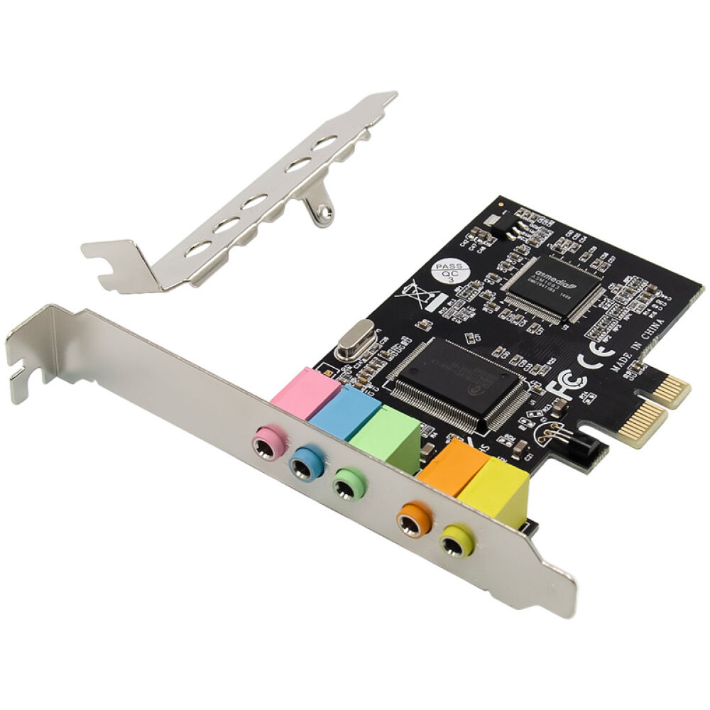 POWERTECH κάρτα επέκτασης PCIe σε 6x channel audio ST17, CM8738