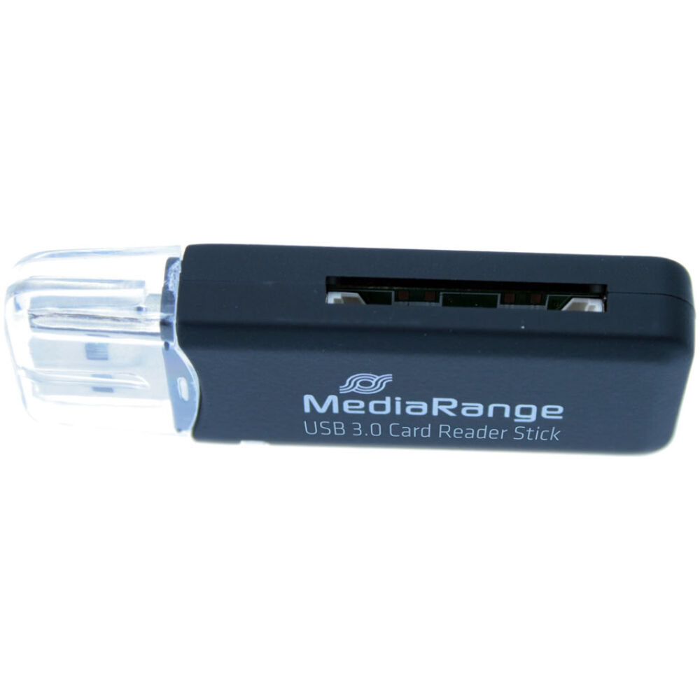 MediaRange USB 3.0 Card Reader Stick (Black)