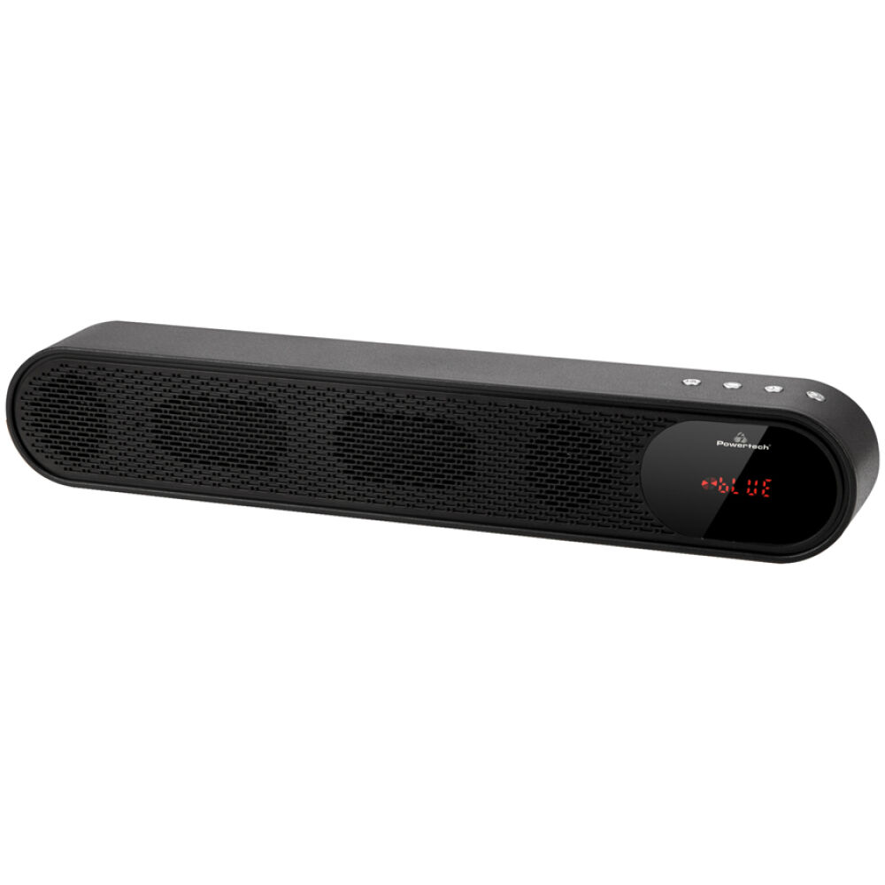 POWERTECH soundbar PT-986, 2x 5W RMS, TWS, BT/AUX/FM/SD/USB, μαύρο