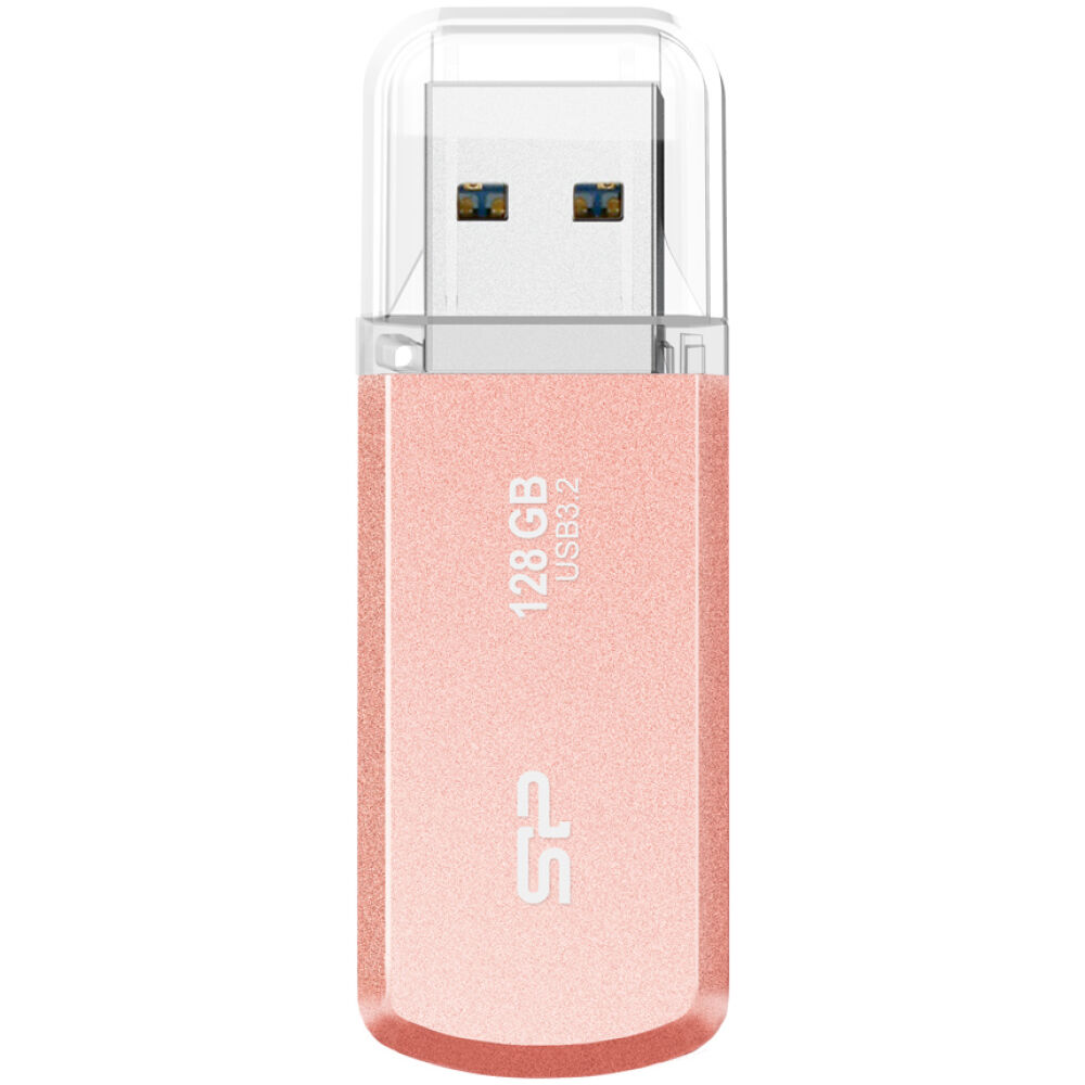 SILICON POWER USB Flash Drive Helios 202, 128GB, USB 3.2, ροζ χρυσό