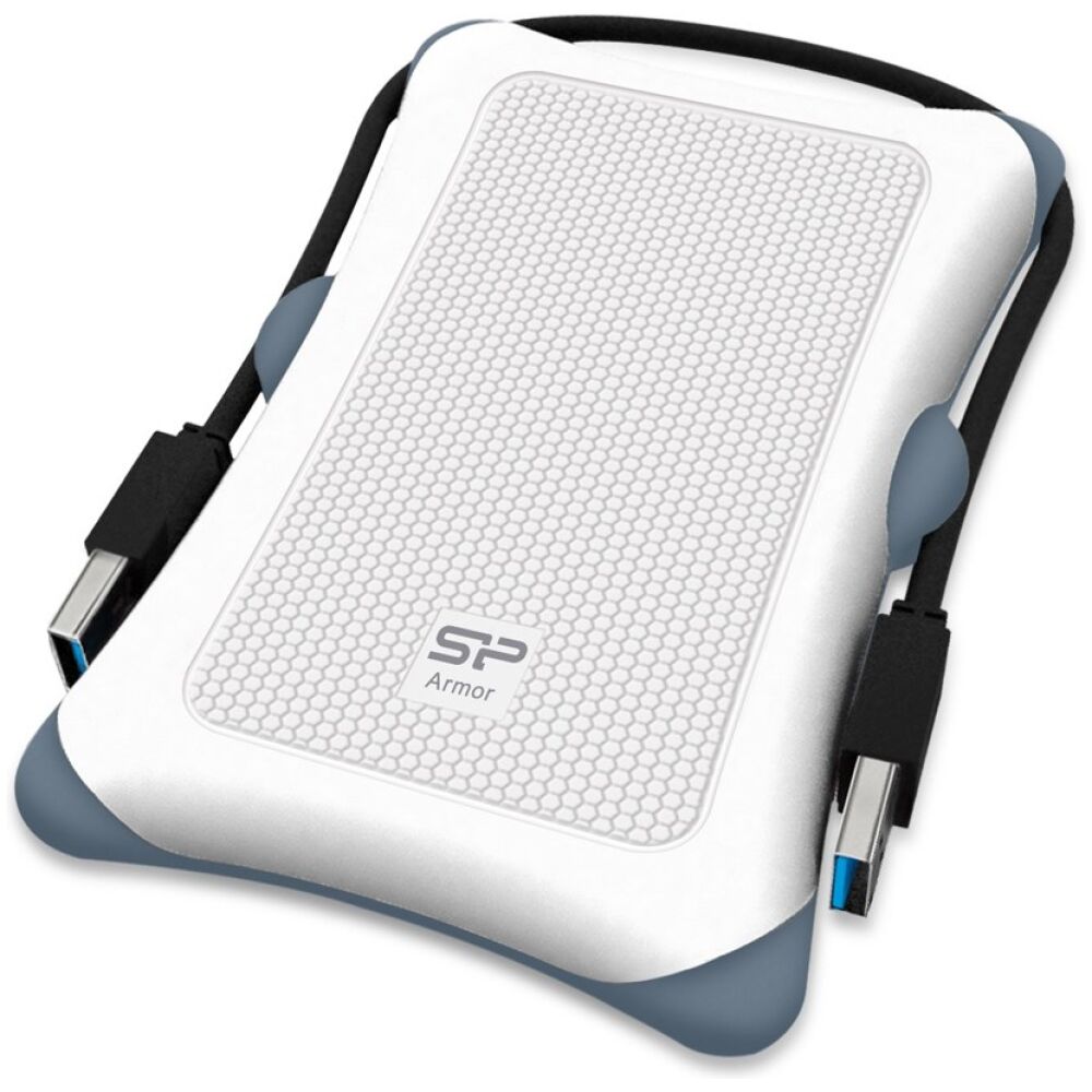 SILICON POWER εξωτερικός HDD Armor A30, 1TB, USB 3.1, λευκός