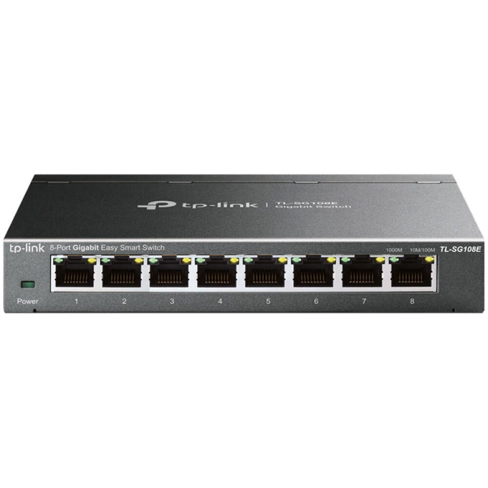 TP-LINK Easy Smart Switch TL-SG108E, 8-port 10/100/1000Mbps, Ver 6.0