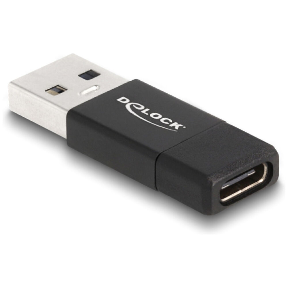 DELOCK αντάπτορας USB 3.2 Gen 2 σε USB Type-C 60001, 10Gbps, μαύρος - Image 2