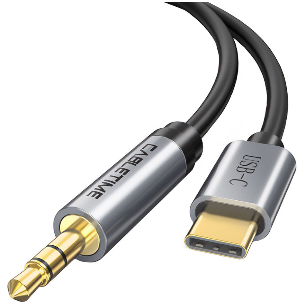 CABLETIME καλώδιο USB Type-C σε 3.5mm C160, 1.8m, γκρι