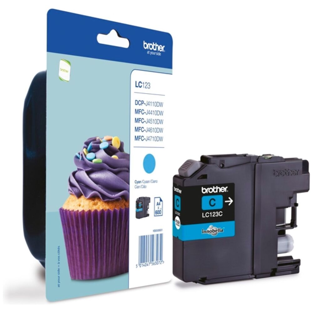 Brother Μελάνι Inkjet LC-123C Cyan (LC-123C) (BRO-LC-123C)