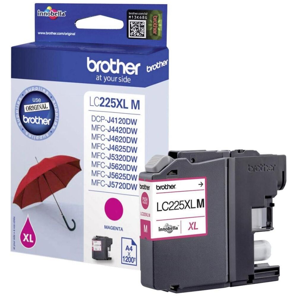 Brother Μελάνι Inkjet LC-225XL Magenta (LC-225XLM) (BRO-LC-225XLM)