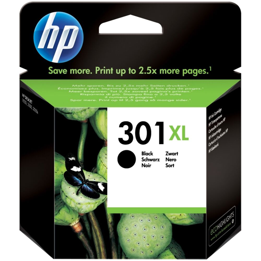 HP Μελάνι Inkjet No.301XL Black (CH563EE) (HPCH563EE)