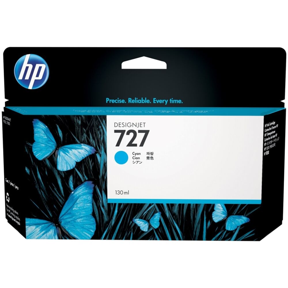 HP Μελάνι Inkjet No.727 Cyan (130ml) (B3P19A)
