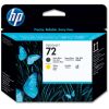 HP Κεφαλή Εκτύπωσης No.72 Matte Black & Yellow (C9384A)