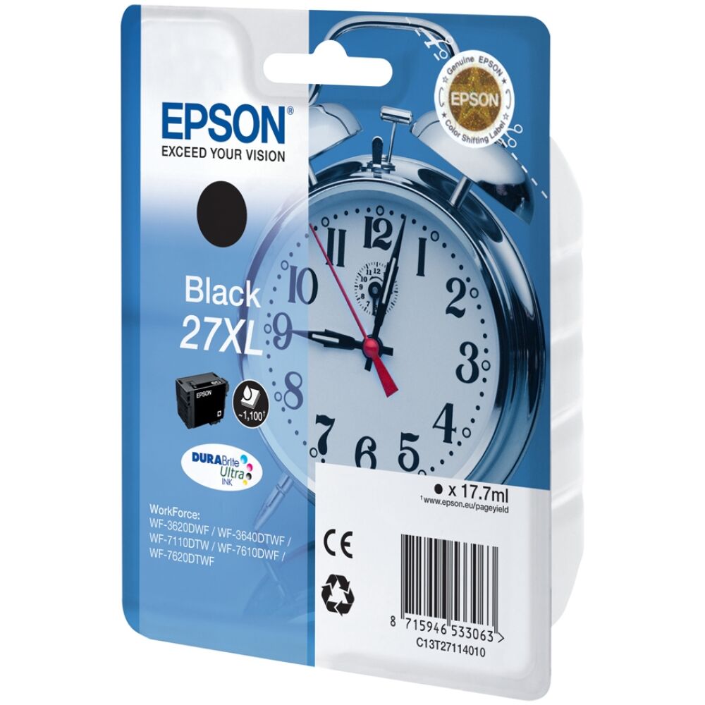 Epson Μελάνι Inkjet Series 27 XL Black (C13T27114012)