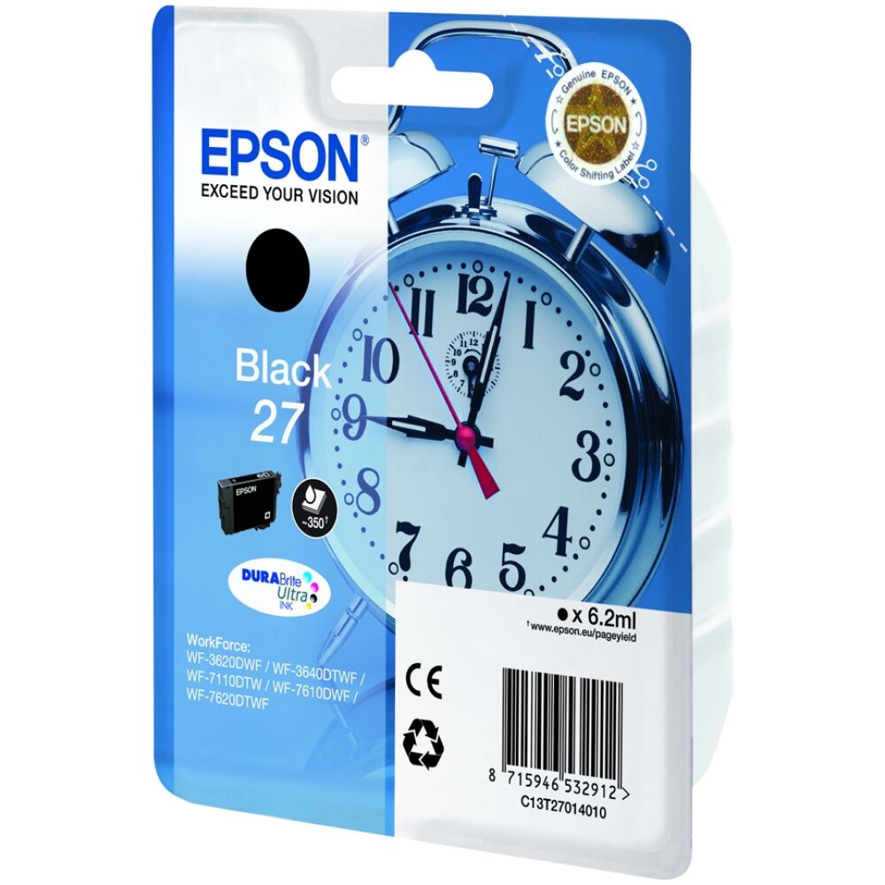 Epson Μελάνι Inkjet Series 27 Black (C13T27014012) (EPST270140)