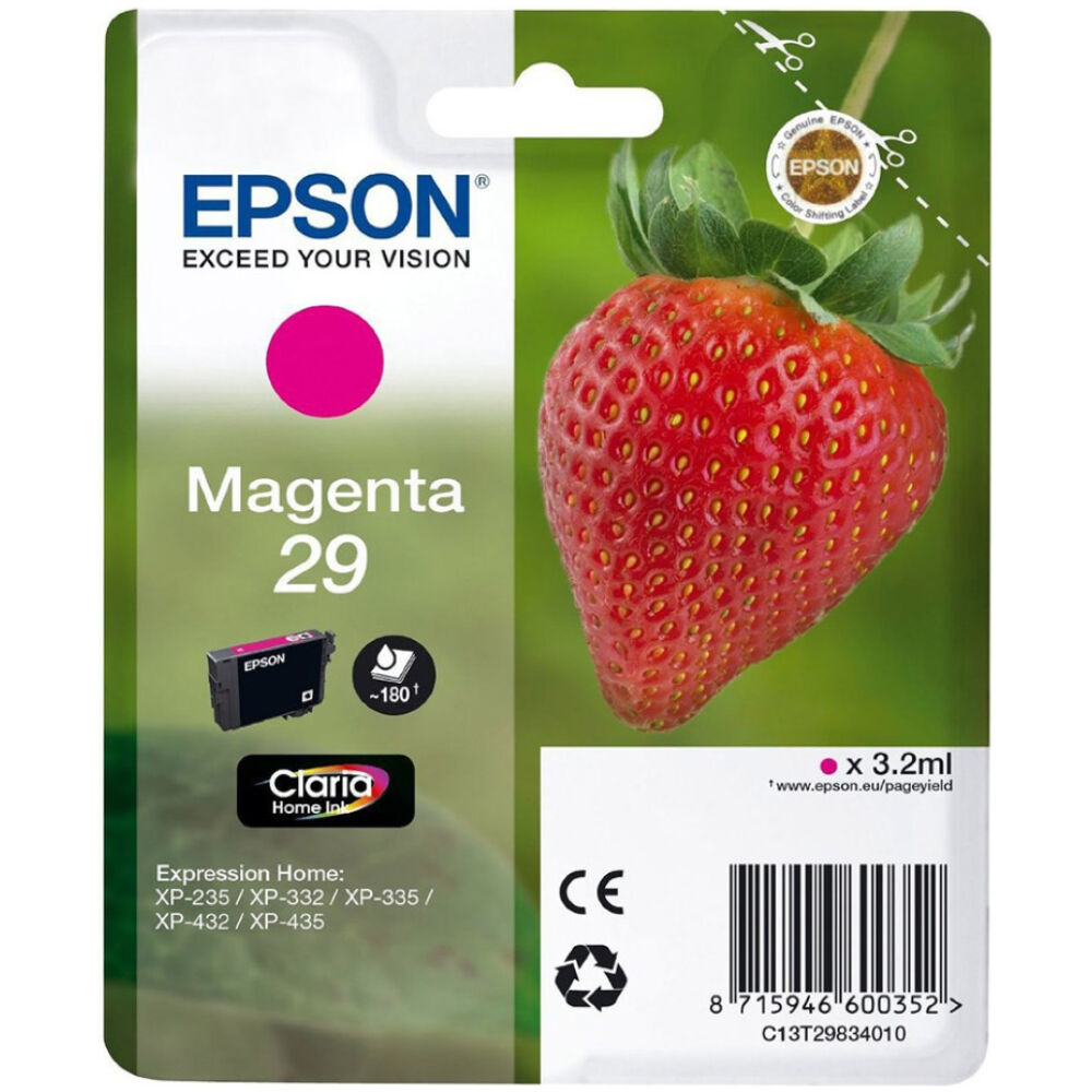 Epson Μελάνι Inkjet Series 29 Magenta (C13T29834012) (EPST298340)