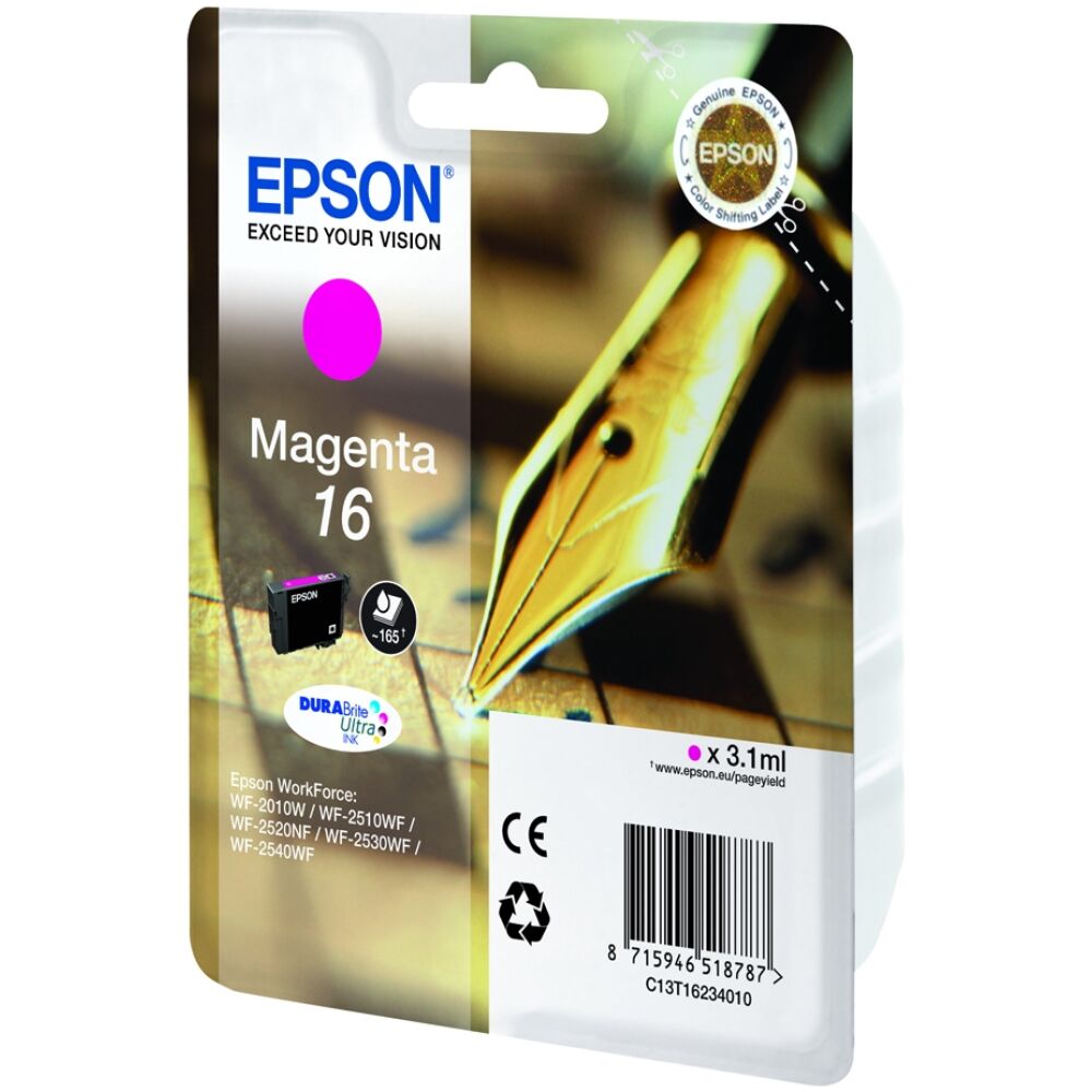 Epson Μελάνι Inkjet No.16 Magenta (C13T16234012)