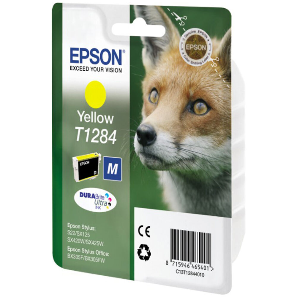 Epson Μελάνι Inkjet T1284 Yellow (C13T12844012)