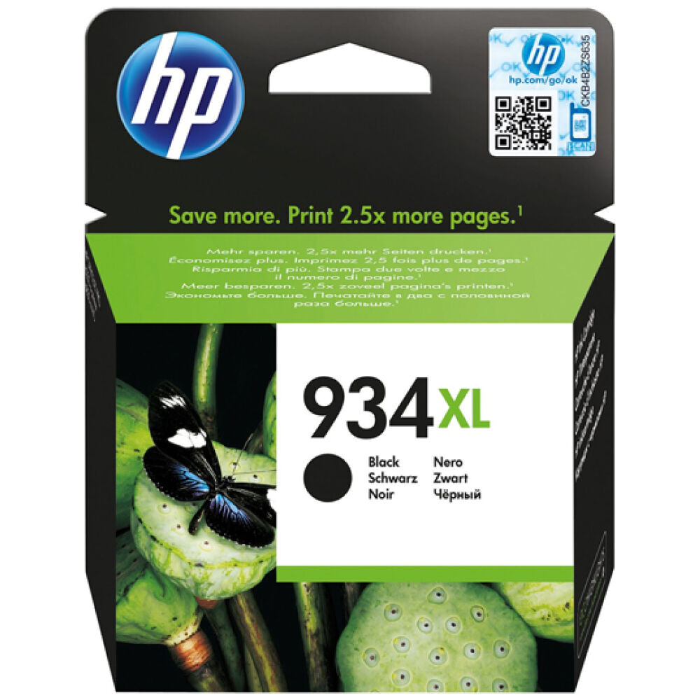HP Μελάνι Inkjet No.934XL Black (C2P23AE) (HPC2P23AE)