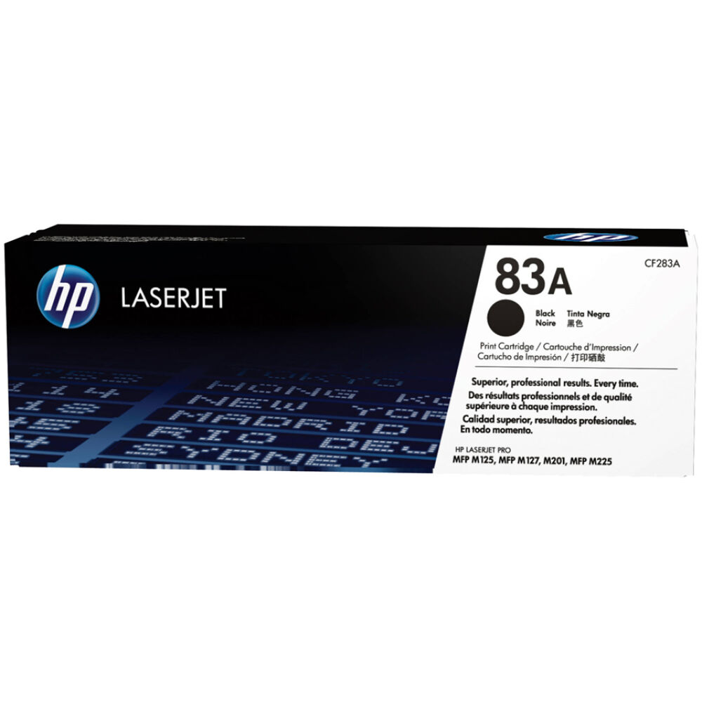 HP Toner 83A LJ PRO M127/125 Black (1.5k) (CF283A) (HPCF283A)
