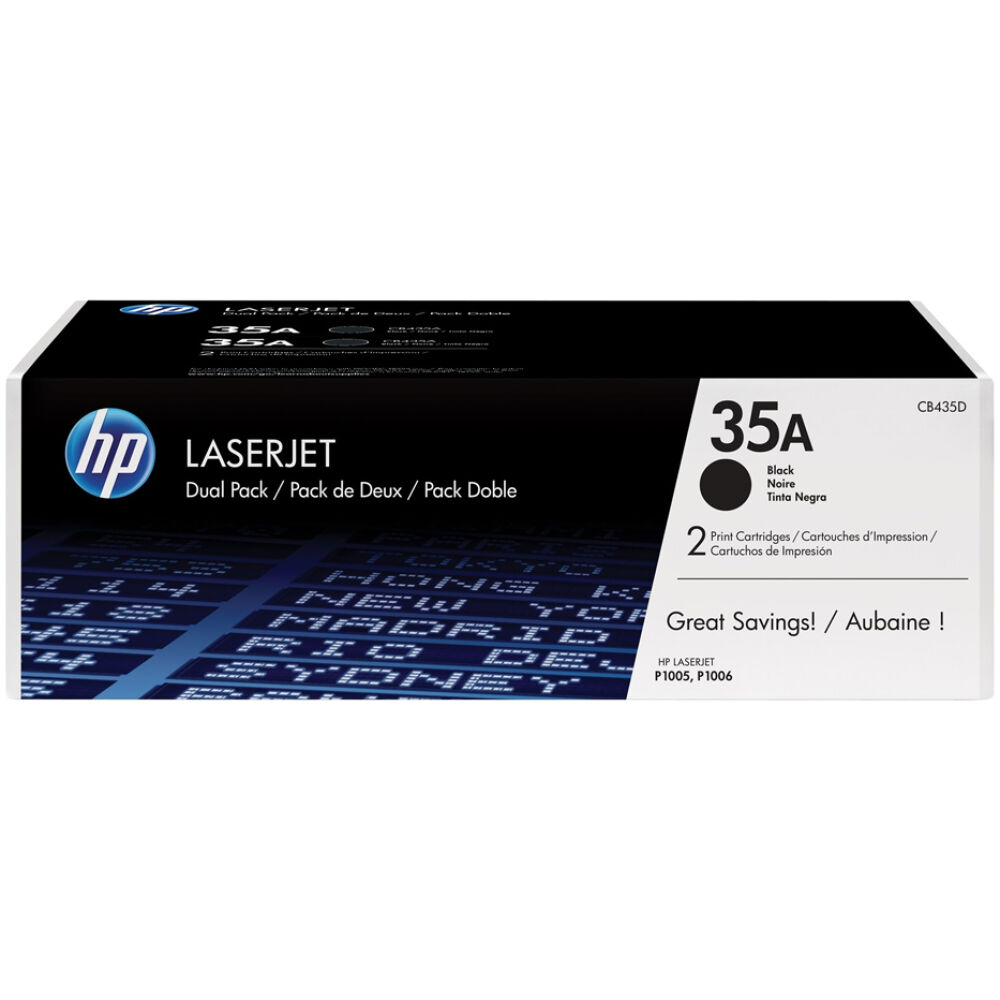 HP LaserJet P1005/1006 Black Dual Pack (CB435AD)