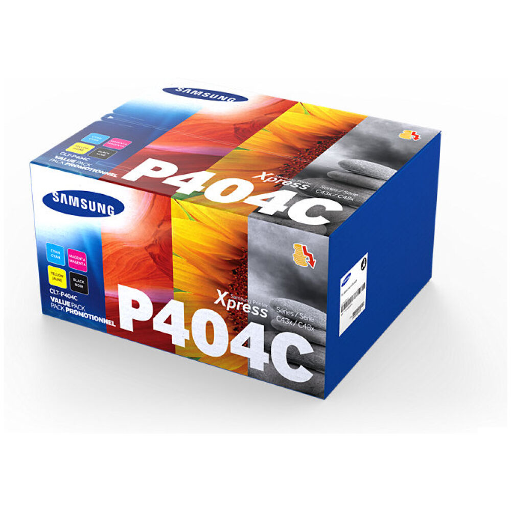 Samsung CLT-P404C 4-pk CYMK Toner Cartridge (SU365A) (HPCLTP404C)