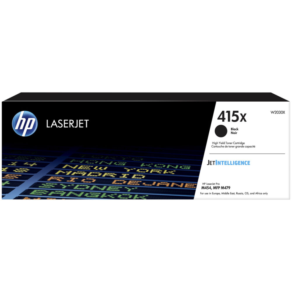 HP 415X Black LaserJet Toner Cartridge HC (7.5k) (W2030X) (HPW2030X)