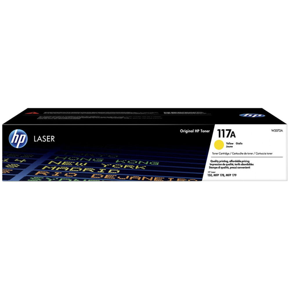 HP 117A Yellow Original Laser Toner Cartridge (W2072A) (HPW2072A)