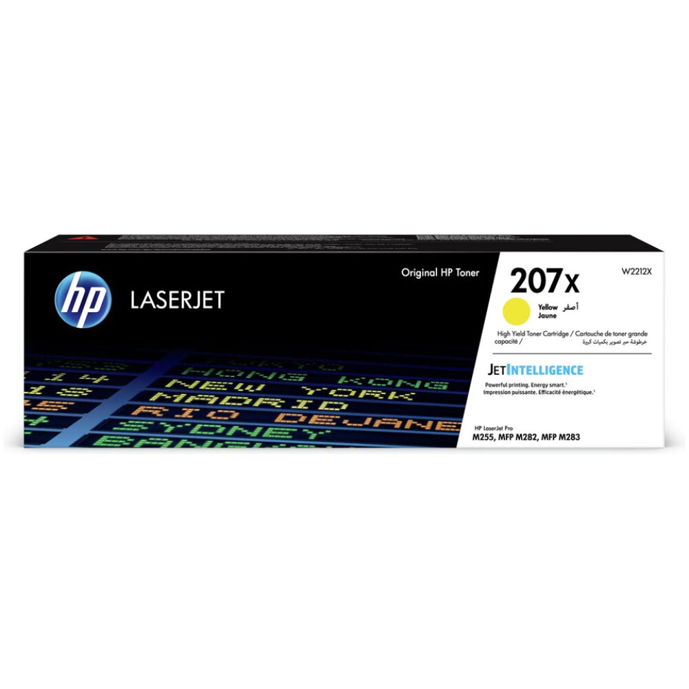 HP 207X Yellow LaserJet Toner Cartridge (2.45k) (W2212X) (HPW2212X)