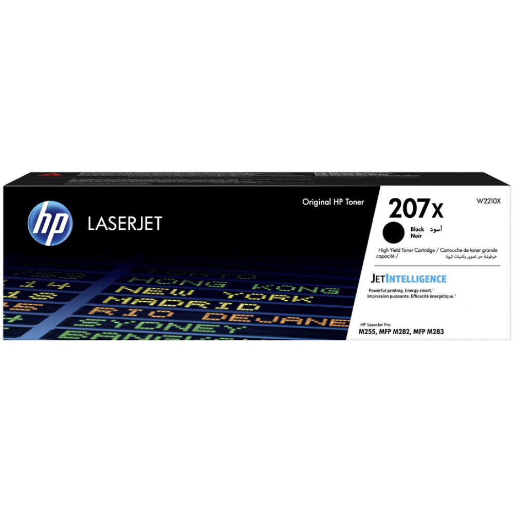 HP 207X Black LaserJet Toner Cartridge (3.15k) (W2210X) (HPW2210X)