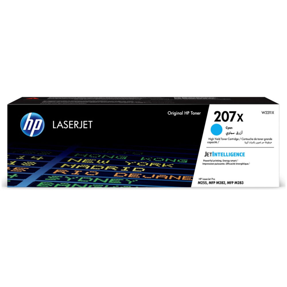 HP 207X Cyan LaserJet Toner Cartridge (2.45k) (W2211X) (HPW2211X)