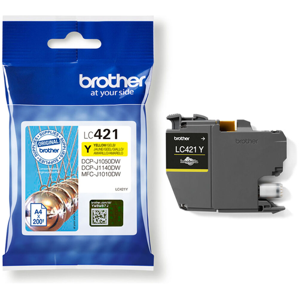 Brother Μελάνι Inkjet LC-421Yellow (LC421Y) (BRO-LC421Y)