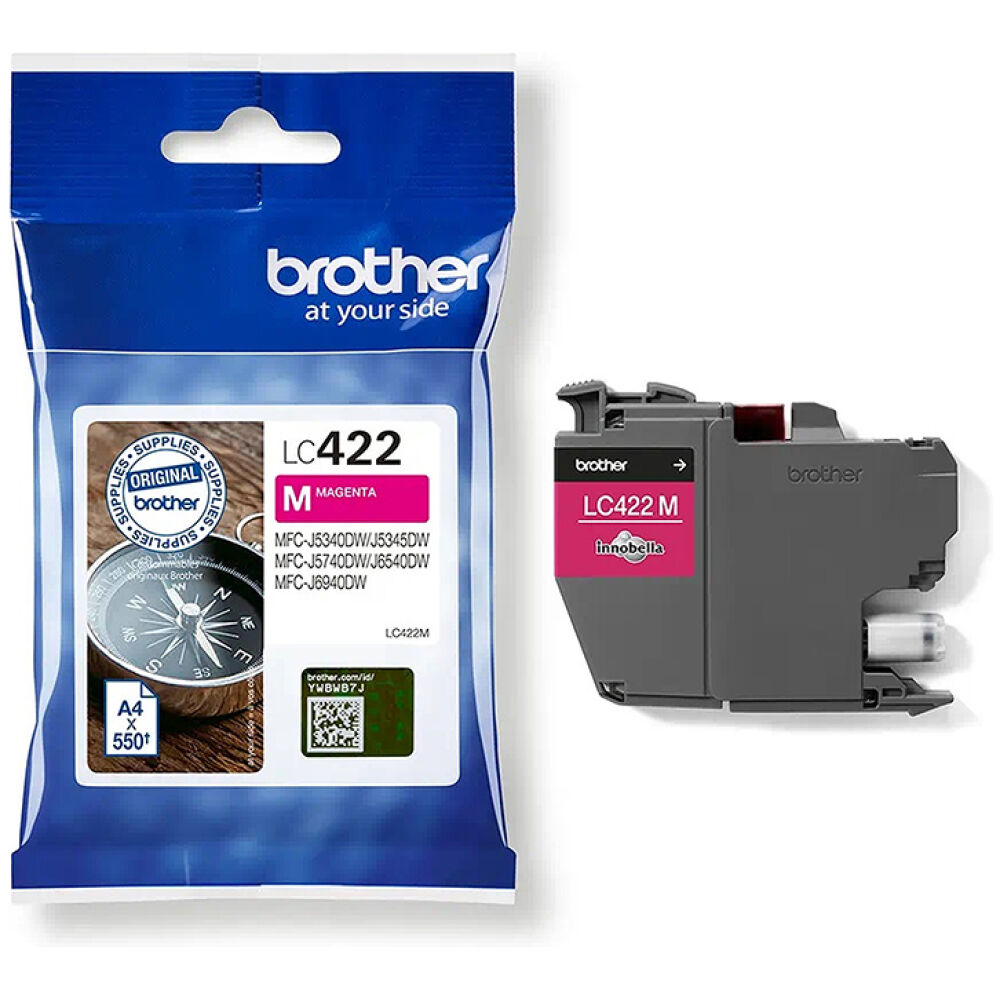 Brother Μελάνι Inkjet LC Magenta Cartridge (LC422M) (BROLC422M)