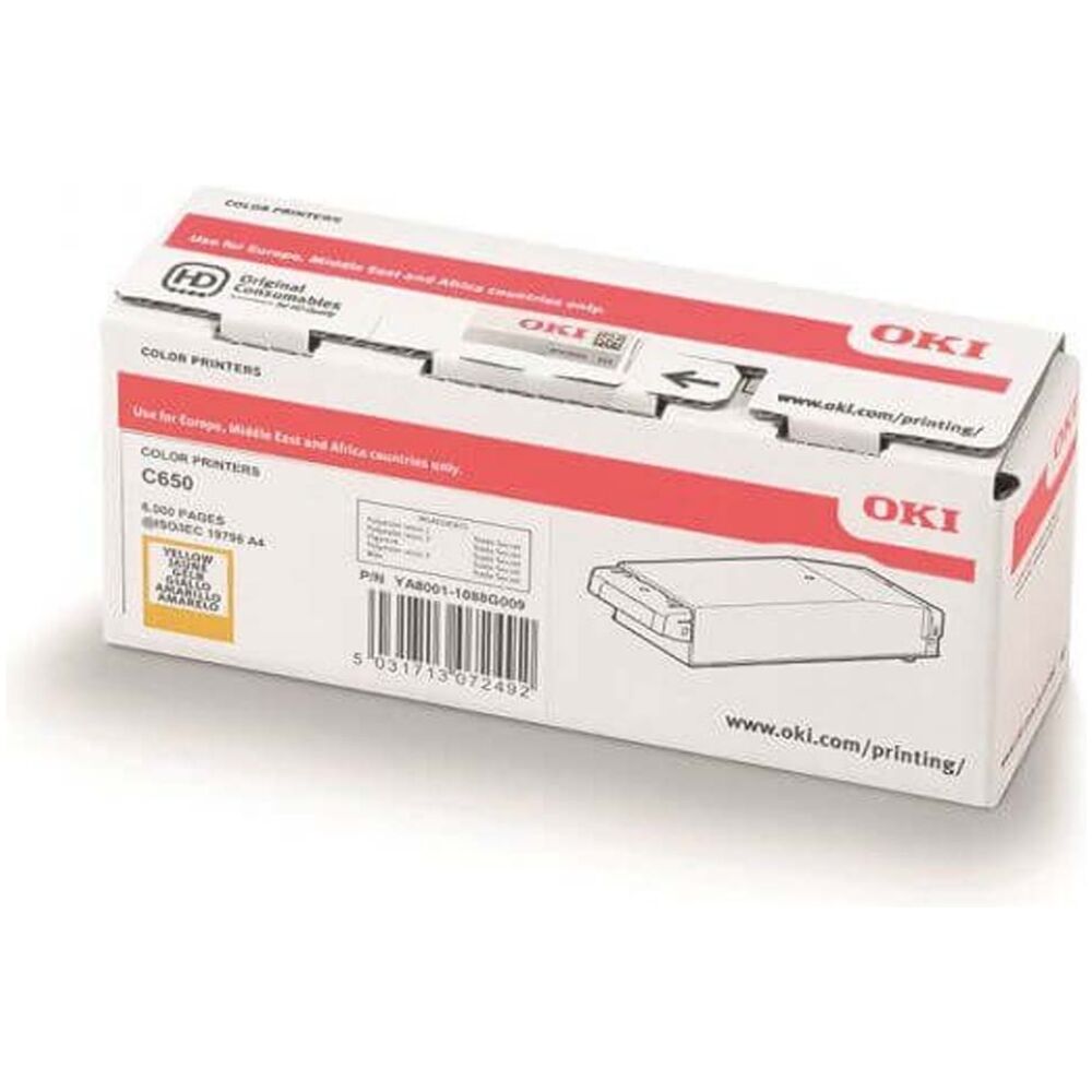 OKI C650 TNR YELLOW 6K (09006129) (OKI-C650-Y)