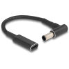 POWERTECH καλώδιο τροφοδοσίας CAB-UC065, USB-C σε Sony 6.0x4.3mm, μαύρο