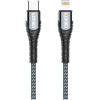 LDNIO καλώδιο Lightning σε USB-C LC112, 30W PD, 2m, γκρι