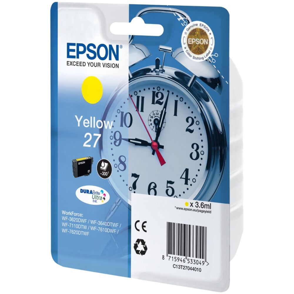 Epson Μελάνι Inkjet Series 27 Yellow (C13T27044012)