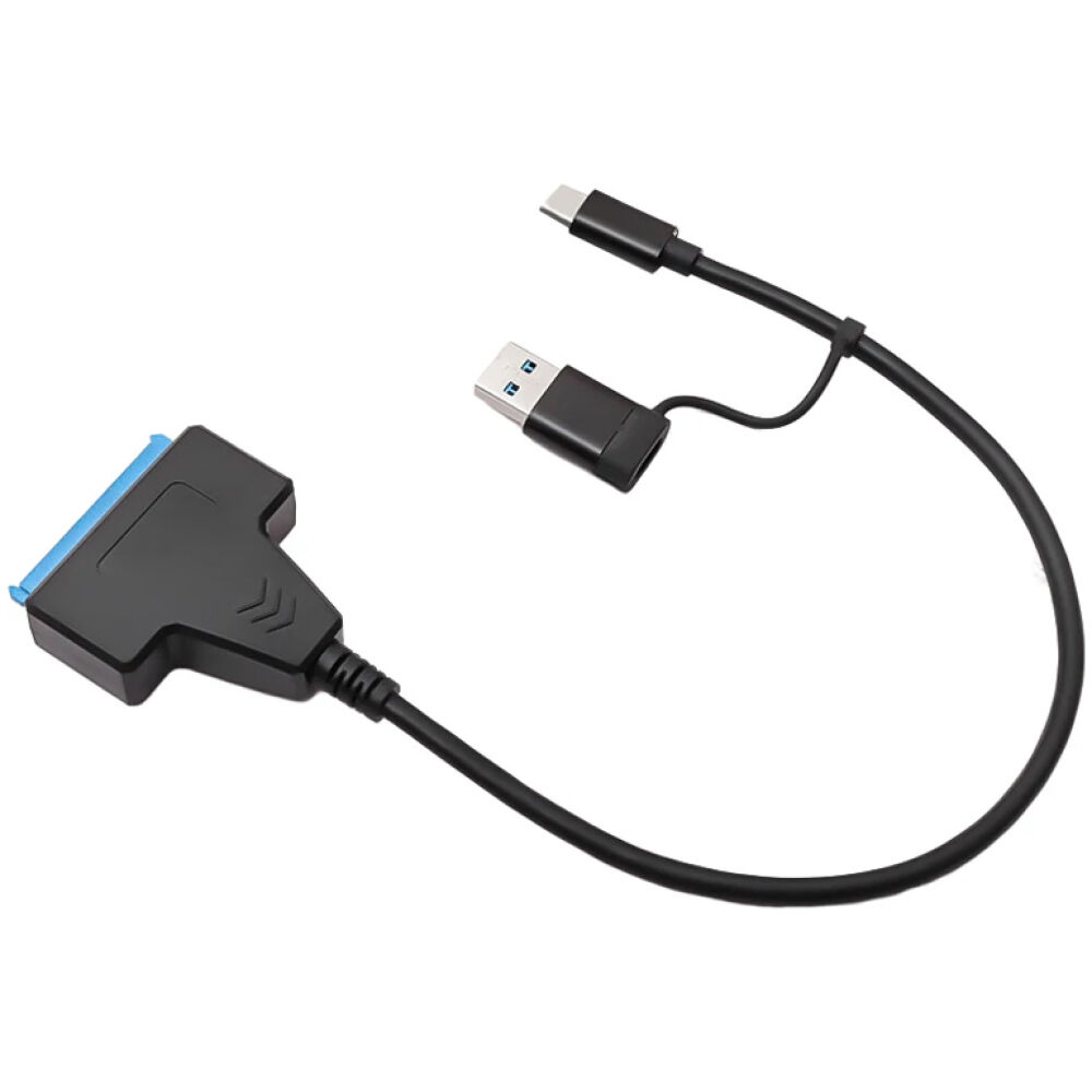 POWERTECH καλώδιο USB-C/USB σε SATA CAB-UC076, 2.5" HDD/SSD 6Gbps, μαύρο - Image 2