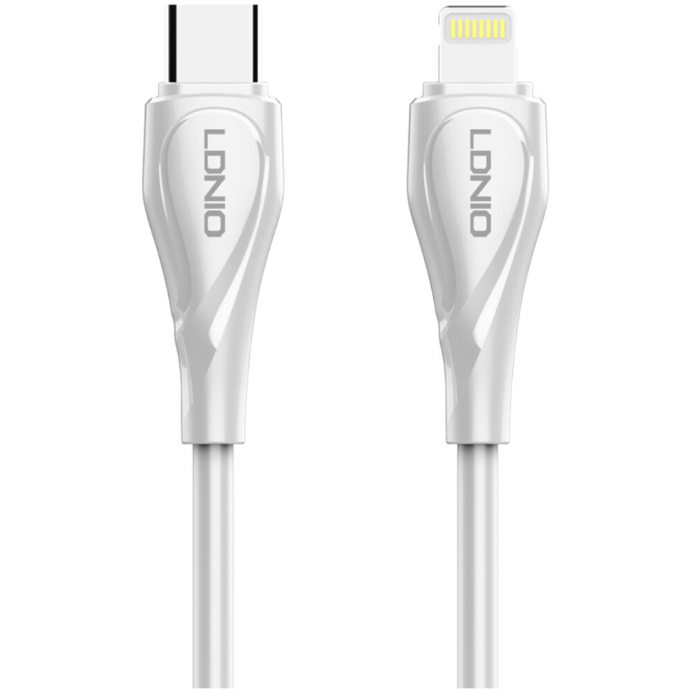 LDNIO καλώδιο Lightning σε USB-C LC611I, 30W PD, 1m, λευκό