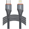 LDNIO καλώδιο Lightning σε USB-C LC631I, 30W PD, 1m, γκρι