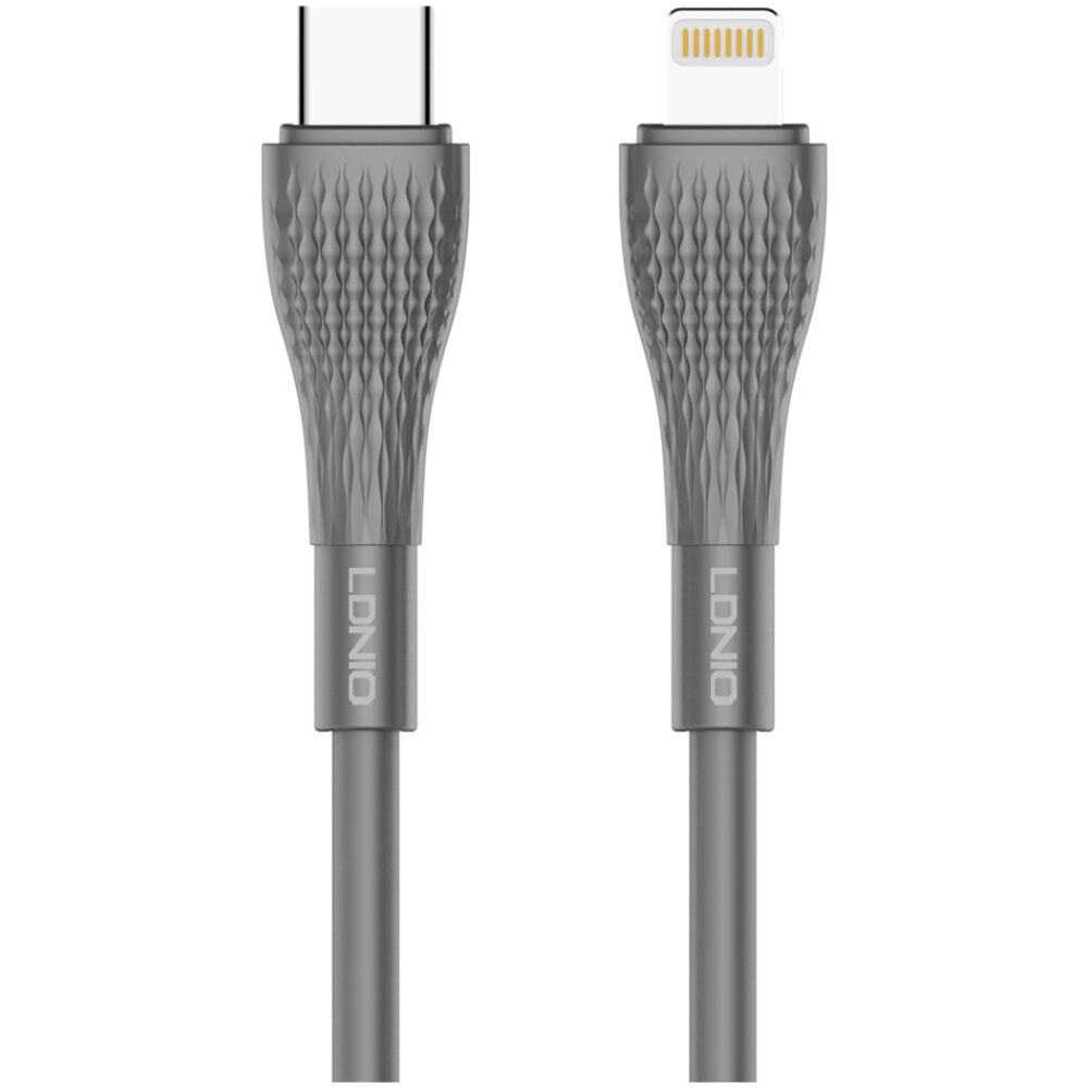 LDNIO καλώδιο Lightning σε USB-C LC671I, 30W PD, 1m, γκρι
