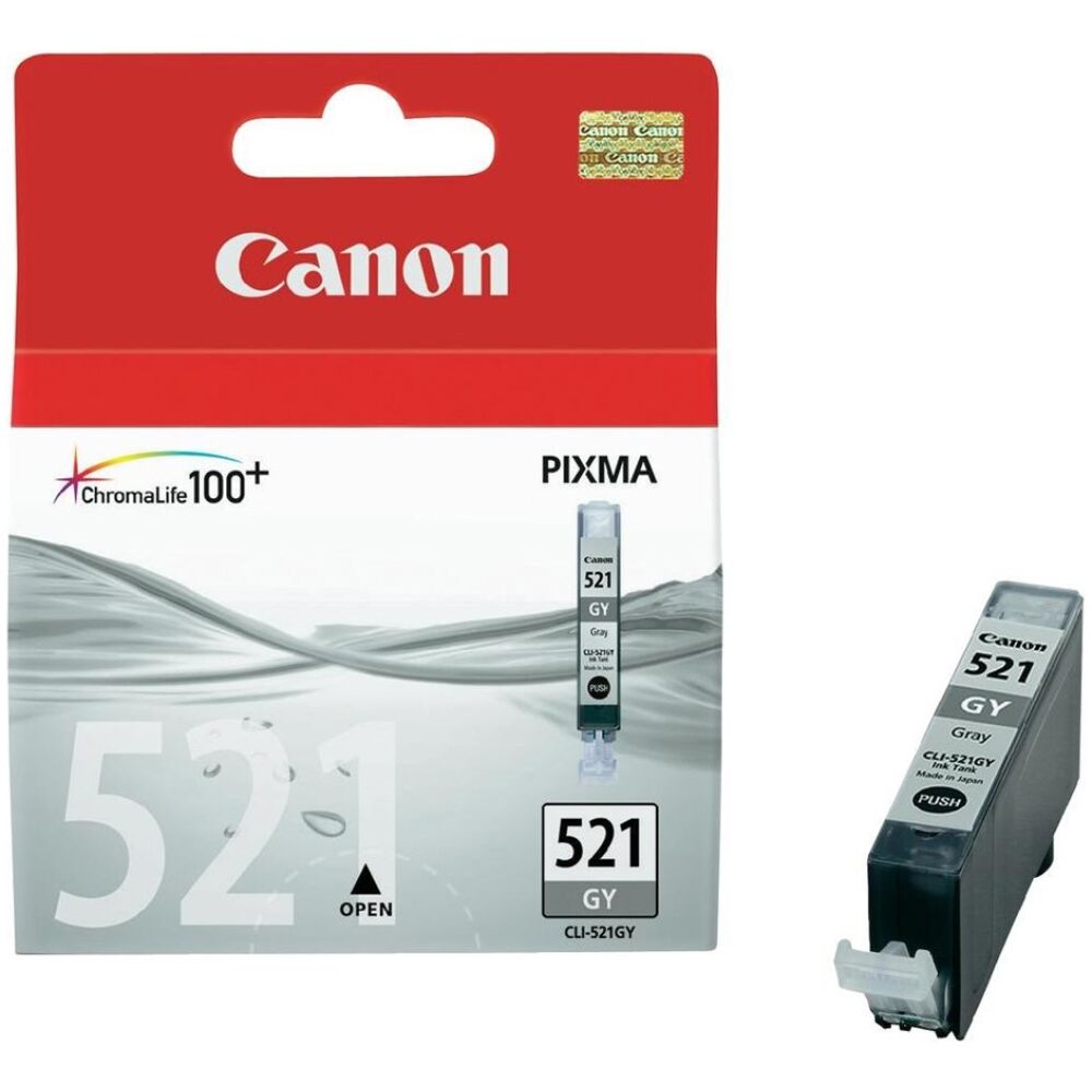 Canon Μελάνι Inkjet CLI-521GY Grey (2937B001)