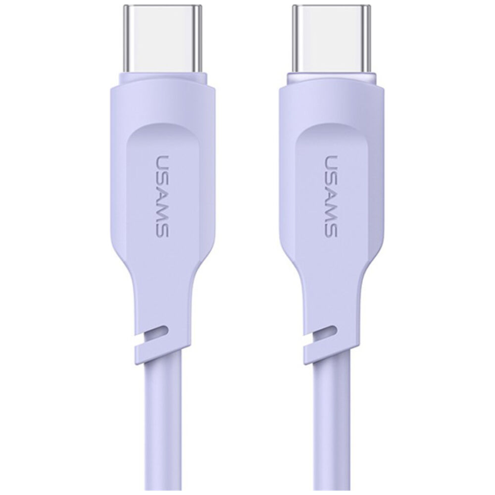 USAMS καλώδιο USB-C σε USB-C US-SJ567, 100W PD, 1.2m, μωβ