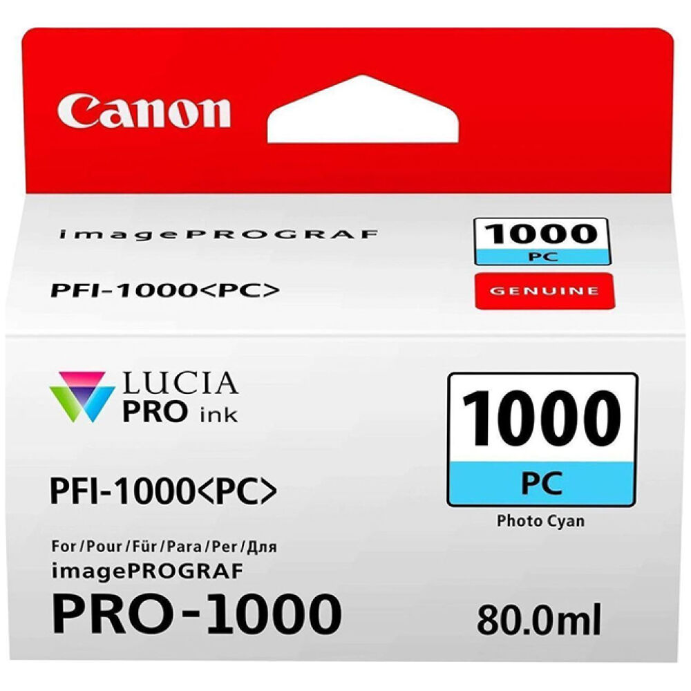 Canon Μελάνι Inkjet PFI1000PC Photo Cyan (0550C001)