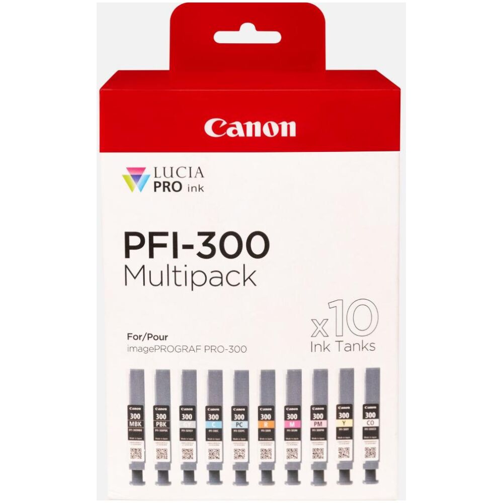 Canon Μελάνι Inkjet PFI-300 Color Multipack 10pcs (4192C008)