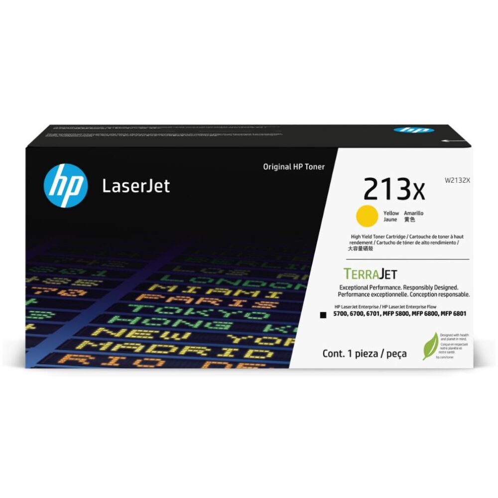 HP 213X Toner Laser Yellow (W2132X) (HPW2132X)
