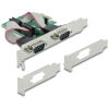 DELOCK κάρτα επέκτασης PCIe σε 2x RS-232 90007
