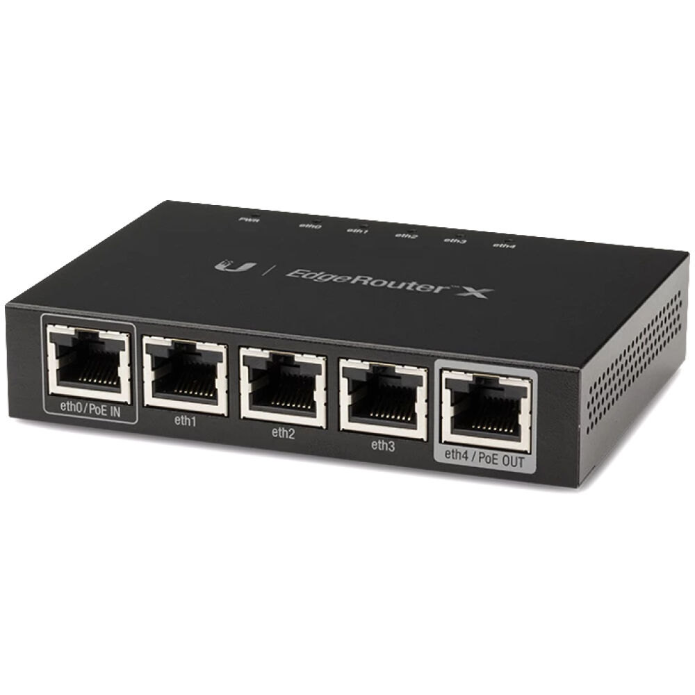 UBIQUITI Gigabit PoE EdgeRouter X ER-X, 5 ports 10/100/1000Mbps
