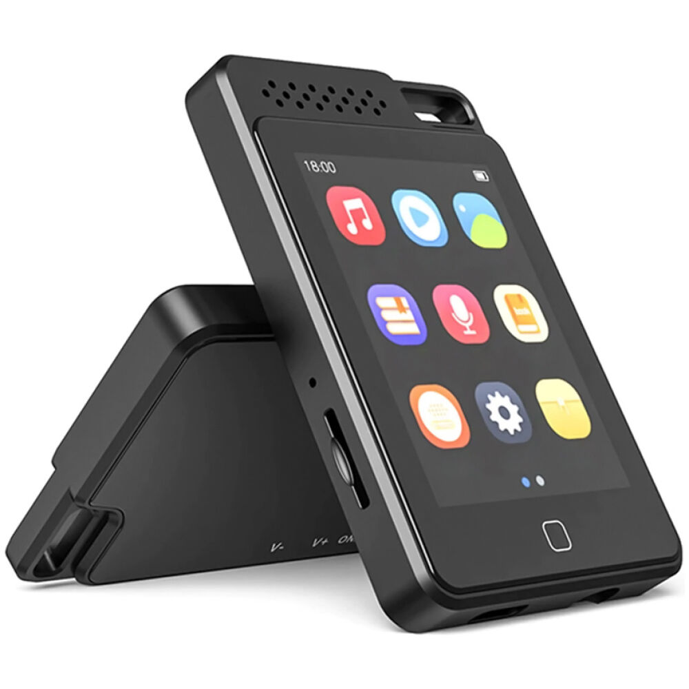 RUIZU MP3 player C1 με οθόνη αφής 2.4", 32GB, ελληνικό μενού, μαύρο