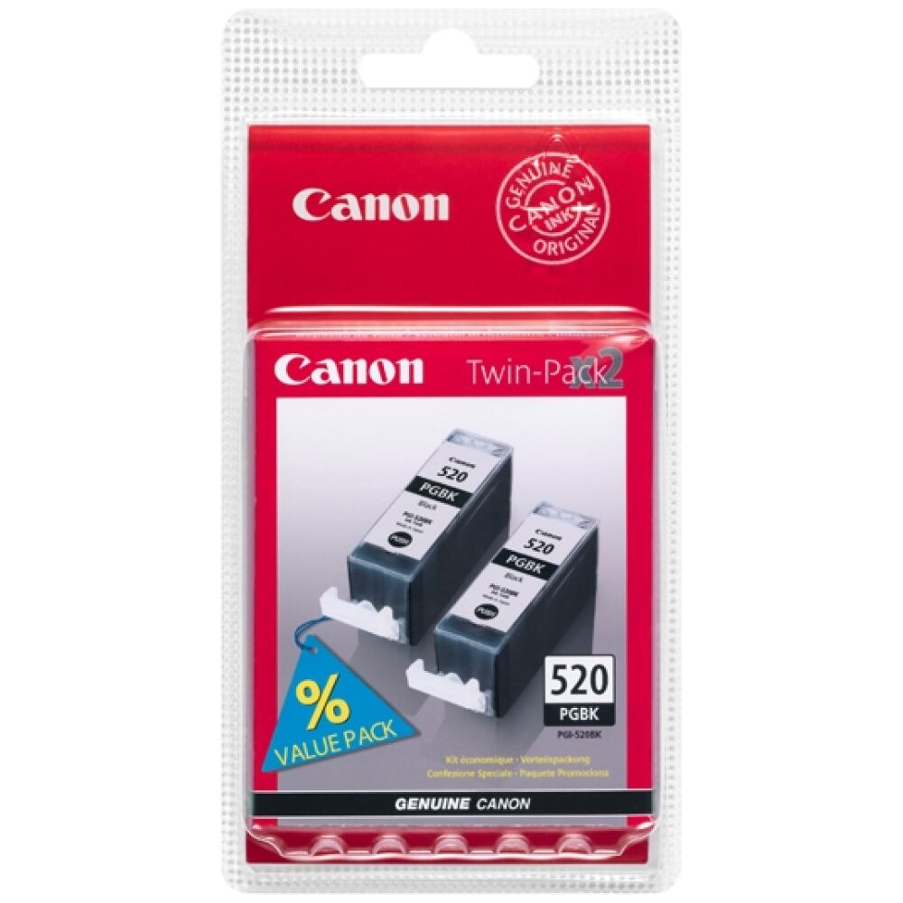 Canon Μελάνι Inkjet PGI-520BKTP Black Twin Pack (2932B012)
