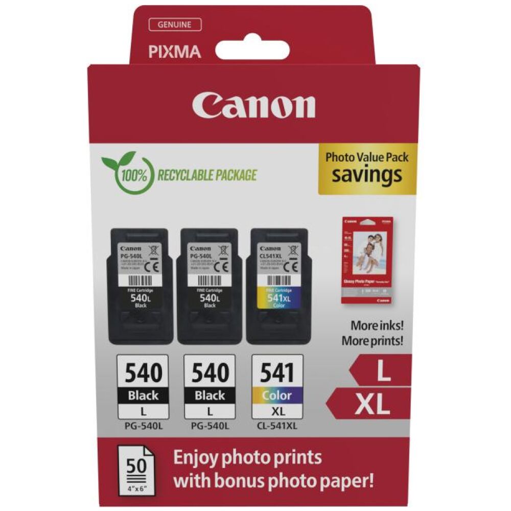 Canon Μελάνι Inkjet PG-540Lx2/CL-541XL Ph.Value Pack (5224B015)