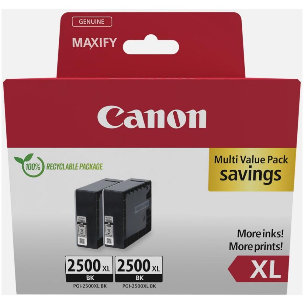 Canon Μελάνι Inkjet PGI-2500XL Black 2τμχ (9254B011)